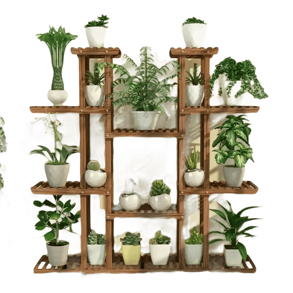 46in Height Wood Flower Rack Holder Plant Stand Plant Stand by unhohome Store