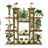 46in Height Wood Flower Rack Holder Plant Stand Plant Stand by unhohome Store