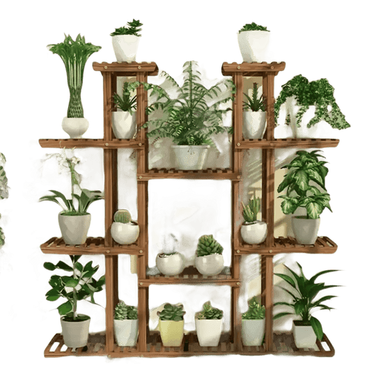 46in Height Wood Flower Rack Holder Plant Stand Plant Stand by unhohome Store