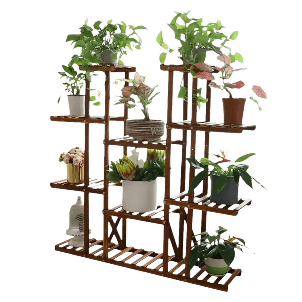 46in Height Wood Flower Rack Holder Plant Stand Plant Stand by unhohome Store