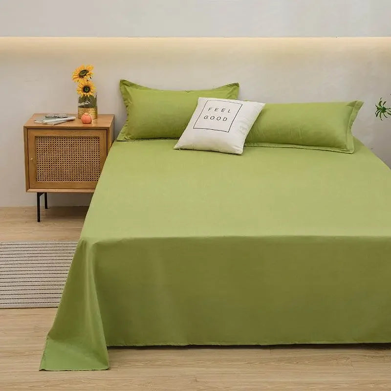 Solid Color Flat Bed Sheet Solid Color Flat Bed Sheet by Dropshee