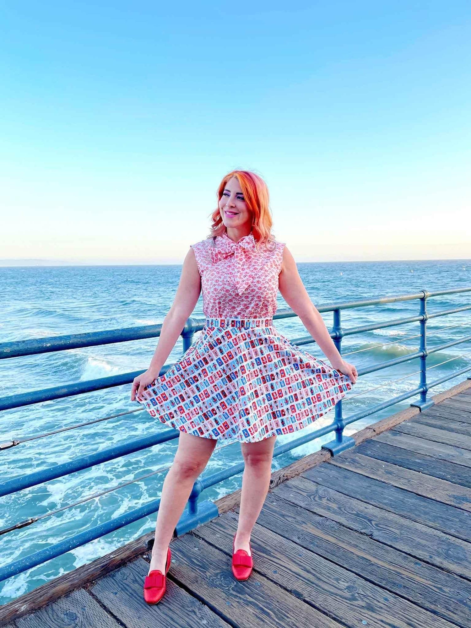 Sunny Days Skater Skirt Skirts by Retrolicious