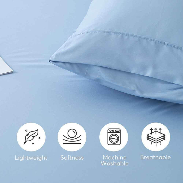 Kasentex All Season Deep Pocket Fitted Sheet Set with Pillowcases, Room Decor, Graduation Gifts Sheet Set by Kasentex