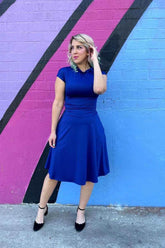 Bombshell Dress in Royal Blue Dresses by Retrolicious