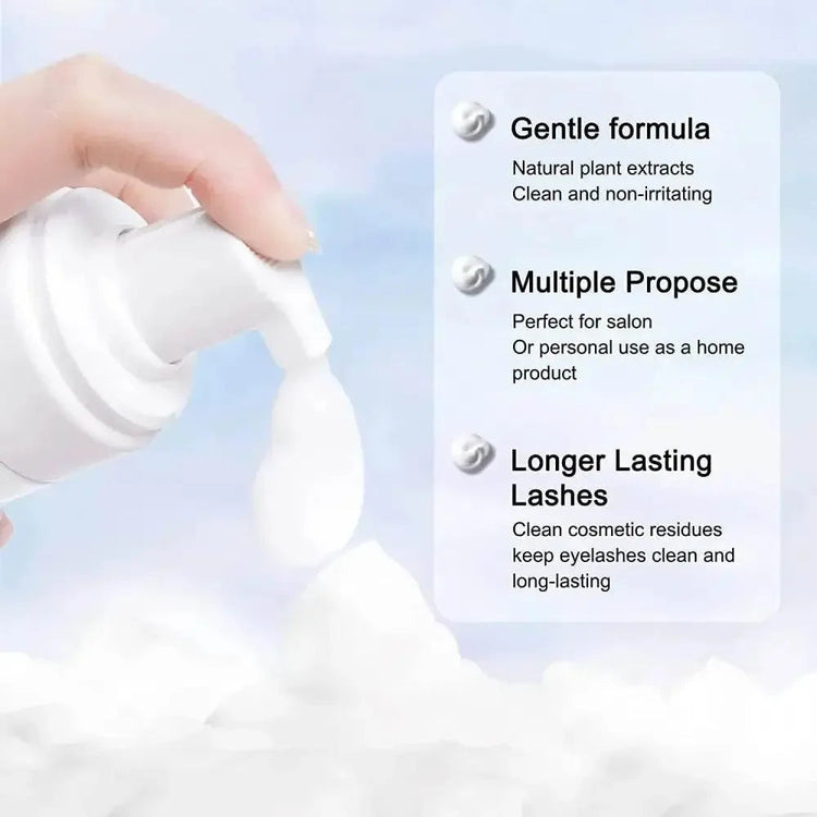50ml Lanthome Eyelash Extension Shampoo Foam Eyelid Deep Clean Cleanser For Makeup Tools Mascara Remover Glue Salon Home Use Makeup by Dropshee