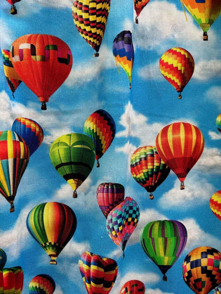 Hot Air Balloons Fit & Flare Dress Dresses by Retrolicious