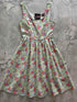 Floral Cats Fit & Flare Dress Dresses by Retrolicious