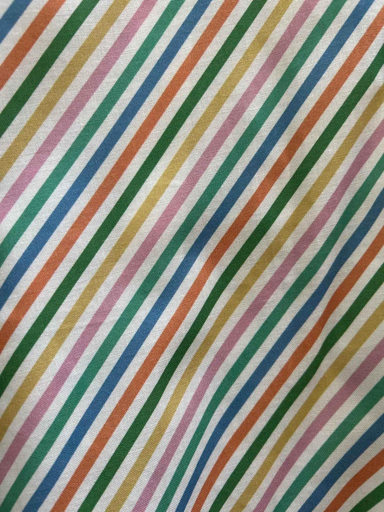 Rainbow Stripe Skater Skirt Skirts by Retrolicious