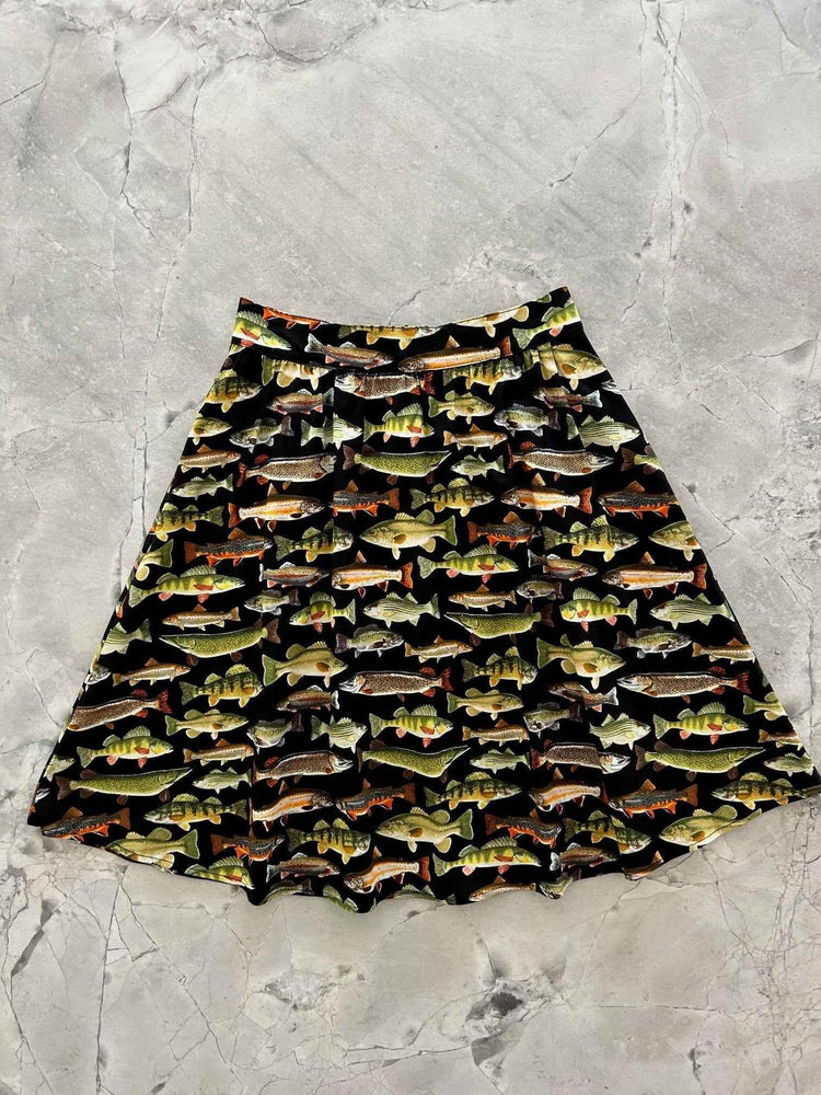 Fish A-line Skirt Skirts by Retrolicious