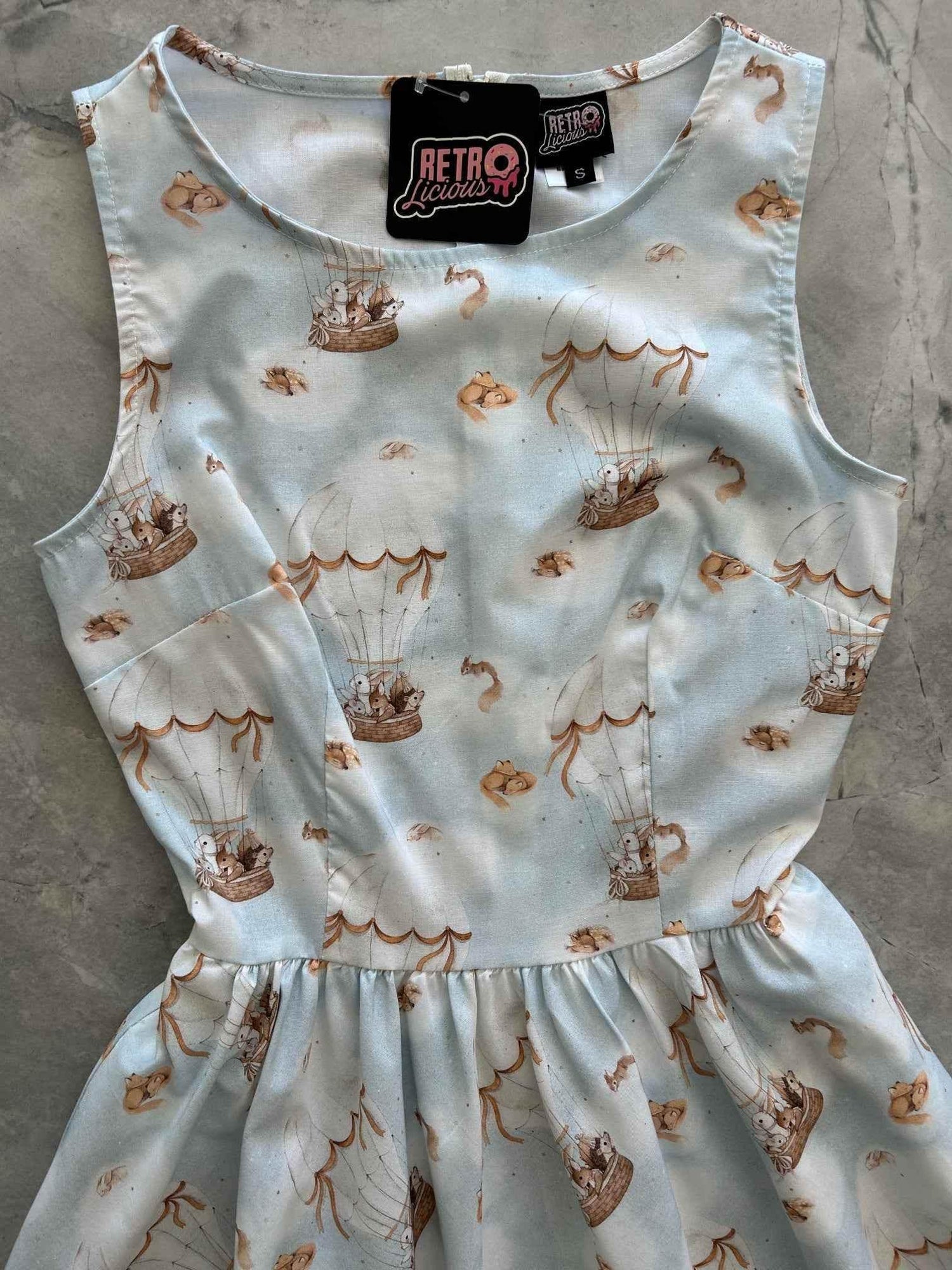 Hot Air Balloon Vintage Dress Dresses by Retrolicious