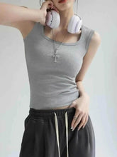 Plus Size Wide Strap Tank women Attire by Trendsi