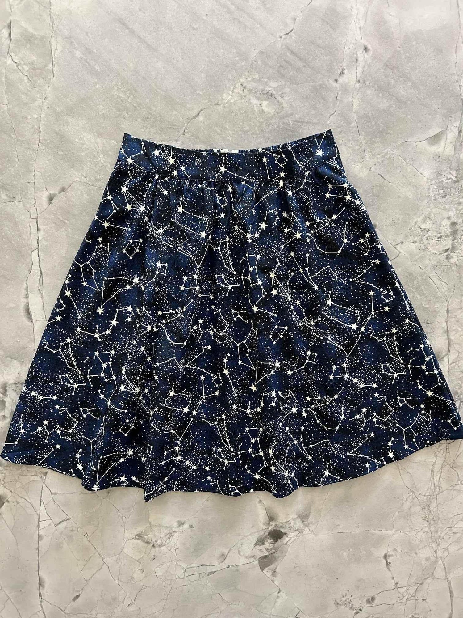 Glow in the Dark Constellations A-line Skirt Skirts by Retrolicious