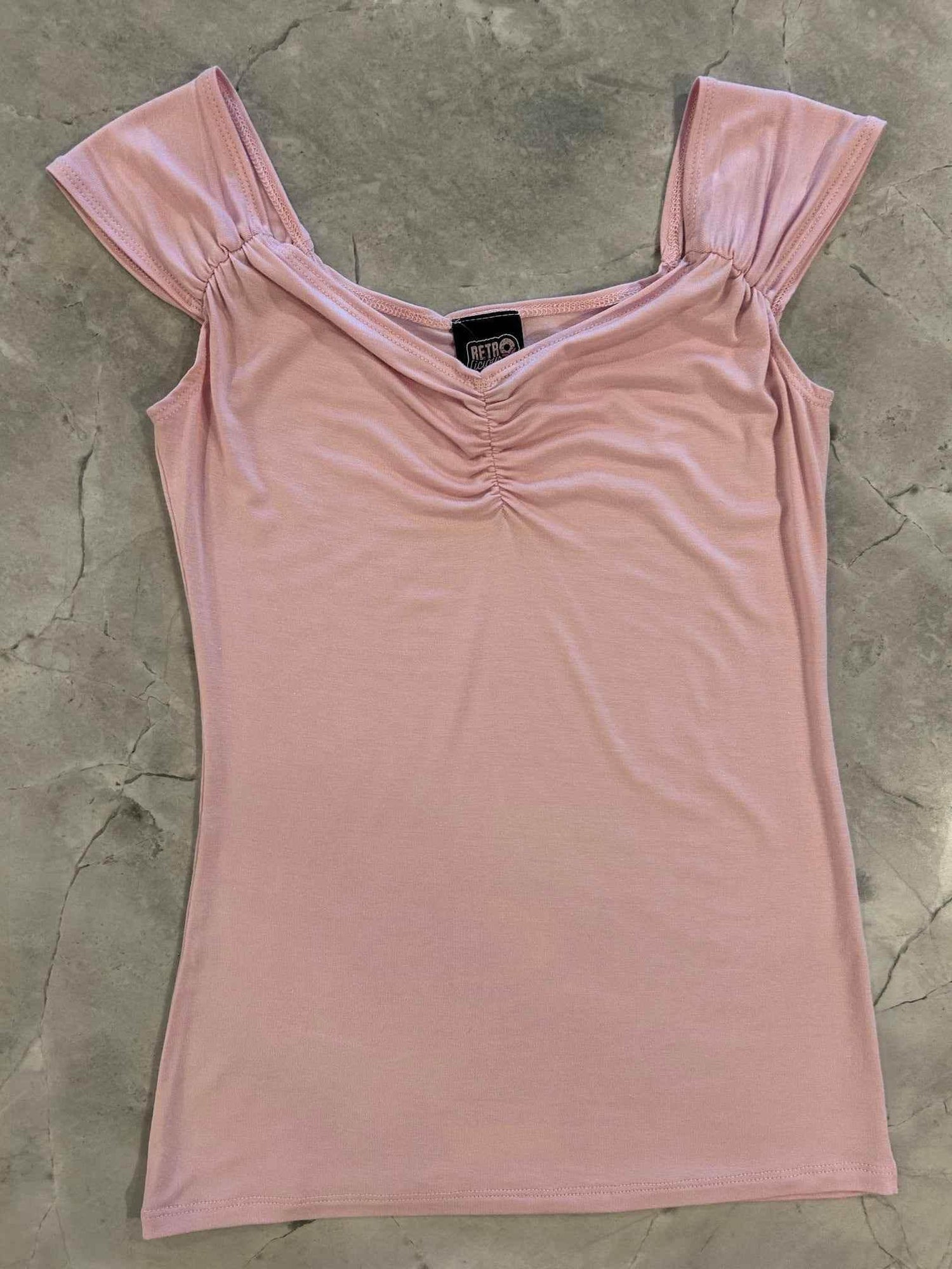 Isabel Top in Blush Shirts & Tops by Retrolicious