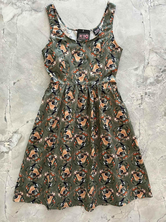 Badger Fit & Flare Dress Dresses by Retrolicious