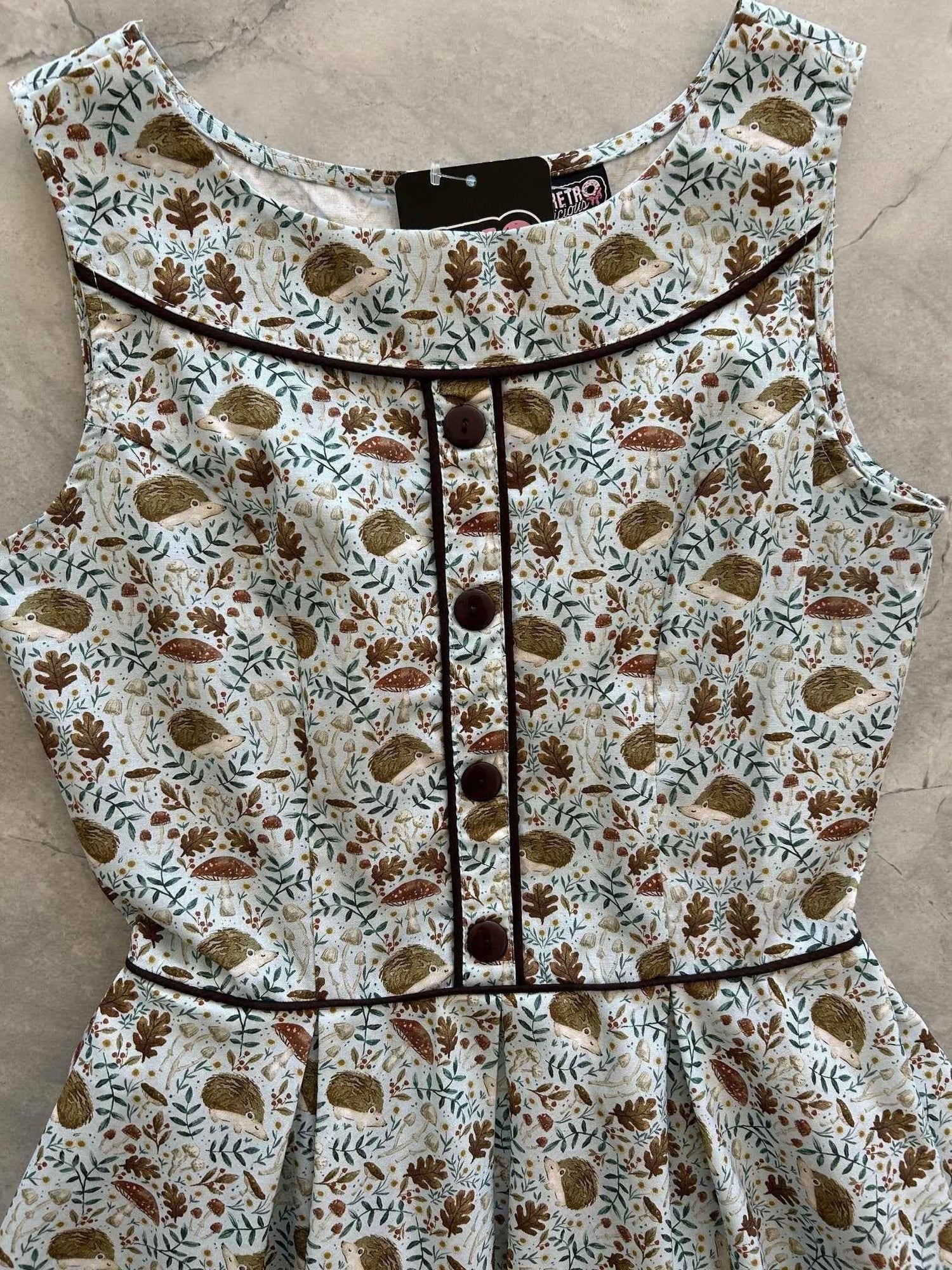 Elizabeth Dress in Hedgehogs Dresses by Retrolicious