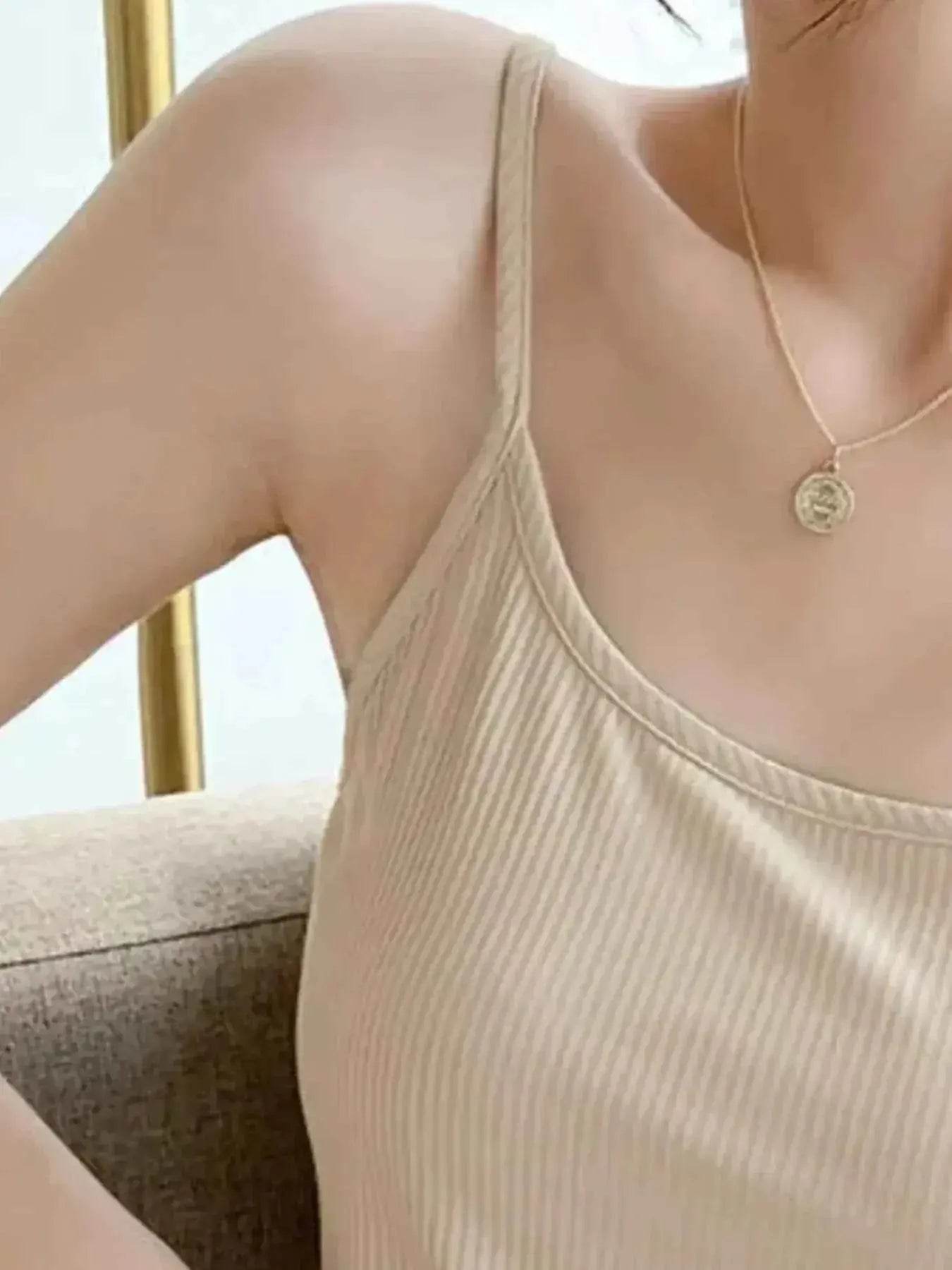 Plus Size Scoop Neck Cami Top women Attire by Trendsi