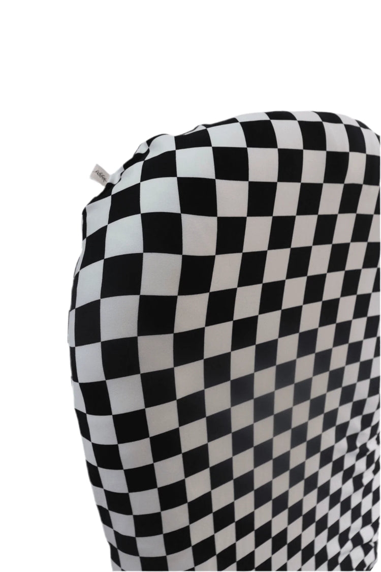 Race Checkered Baby Lounger Cover by Little Mae & Co