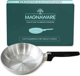 8-Inch Chef Skillet – Quick & Even Heat Distribution – Lightweight Cast Aluminum Frying Pan Home & Garden by MAGNAWARE