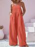 Plus Size Square Neck Wide Leg Overalls women Attire by Trendsi