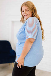 Plus Size V-Neck Raglan Sleeve Tee women Attire by Trendsi