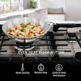 11-Inch Chef Skillet – Quick & Even Heat Distribution – Lightweight Cast Aluminum Frying Pan by MAGNAWARE