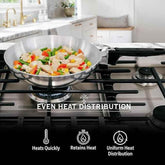 8-Inch Chef Skillet – Quick & Even Heat Distribution – Lightweight Cast Aluminum Frying Pan Home & Garden by MAGNAWARE