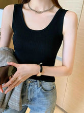 Plus Size Ribbed Scoop Neck Tank women Attire by Trendsi