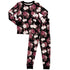 Two Piece Pajama Set Midnight Peony by Khlobe