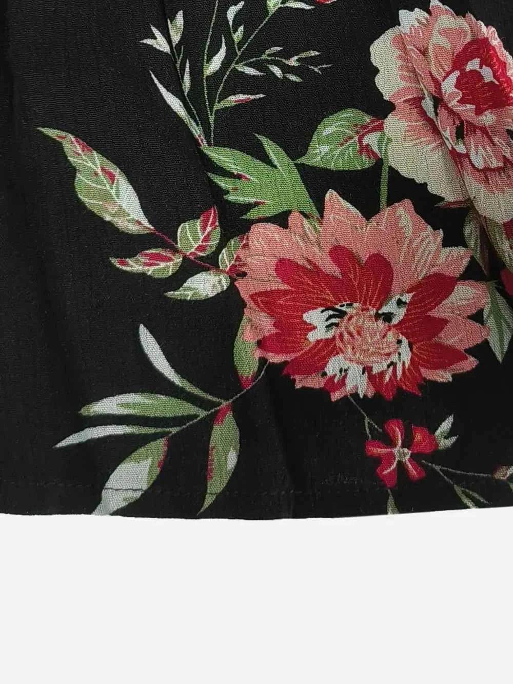 Plus Size Floral Flare Sleeve Dress women Attire by Trendsi
