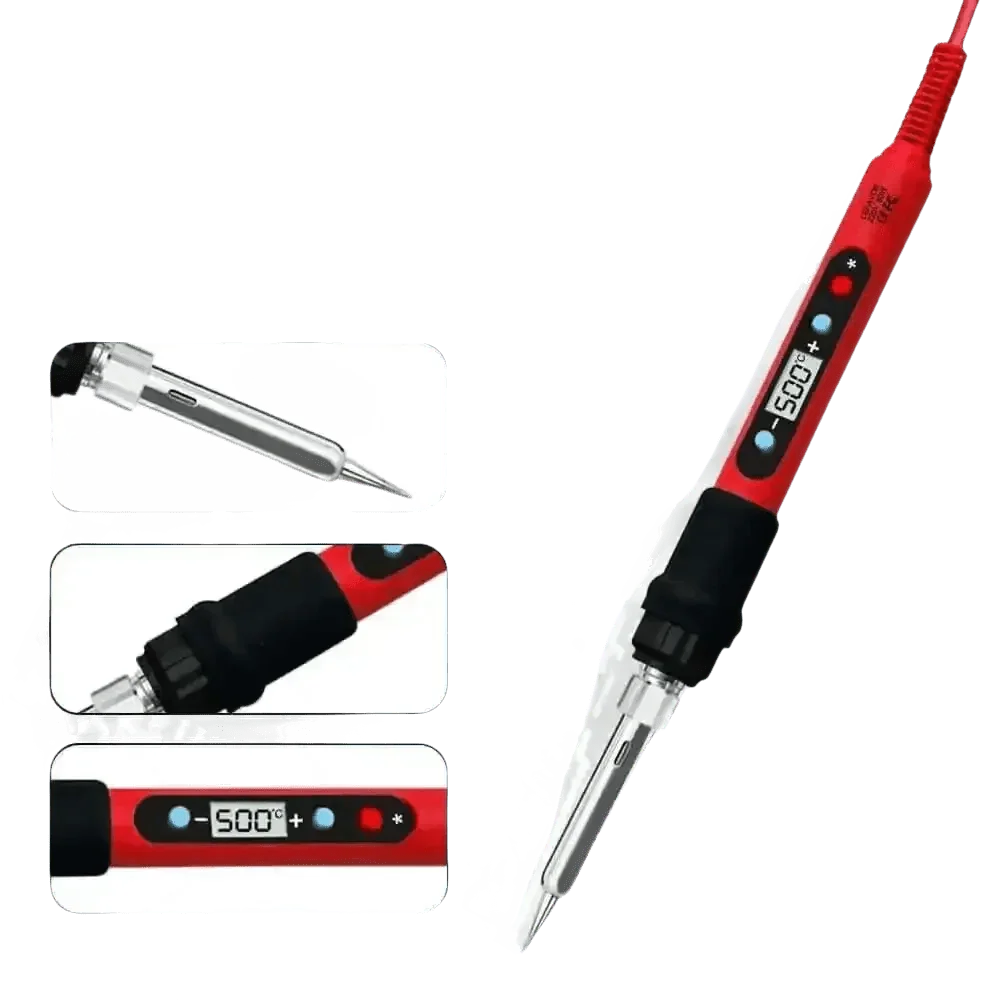 80W Soldering Iron Kit Adjustable Temperature LCD Solder Soldering Irons by Shenzhen Lefavor tool&