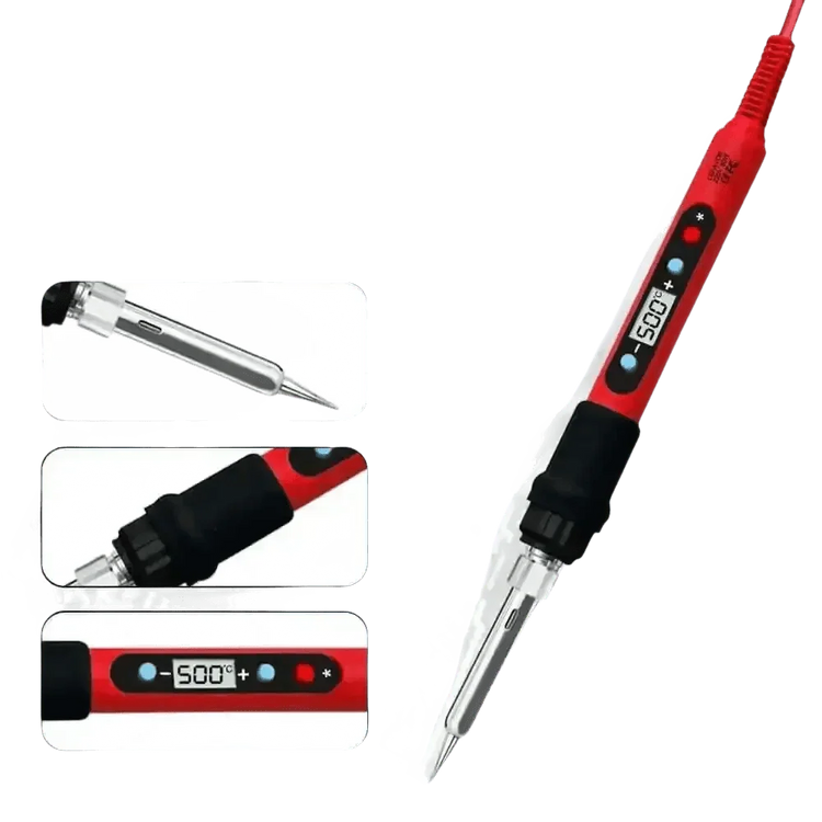 80W Soldering Iron Kit Adjustable Temperature LCD Solder Soldering Irons by Shenzhen Lefavor tool&