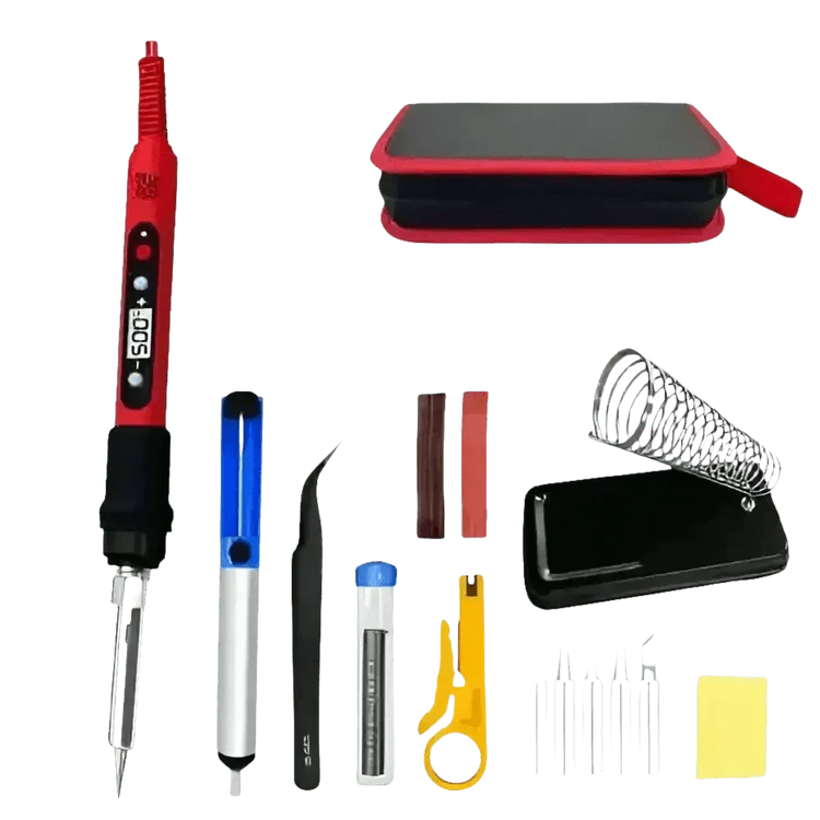 80W Soldering Iron Kit Adjustable Temperature LCD Solder Soldering Irons by Shenzhen Lefavor tool&