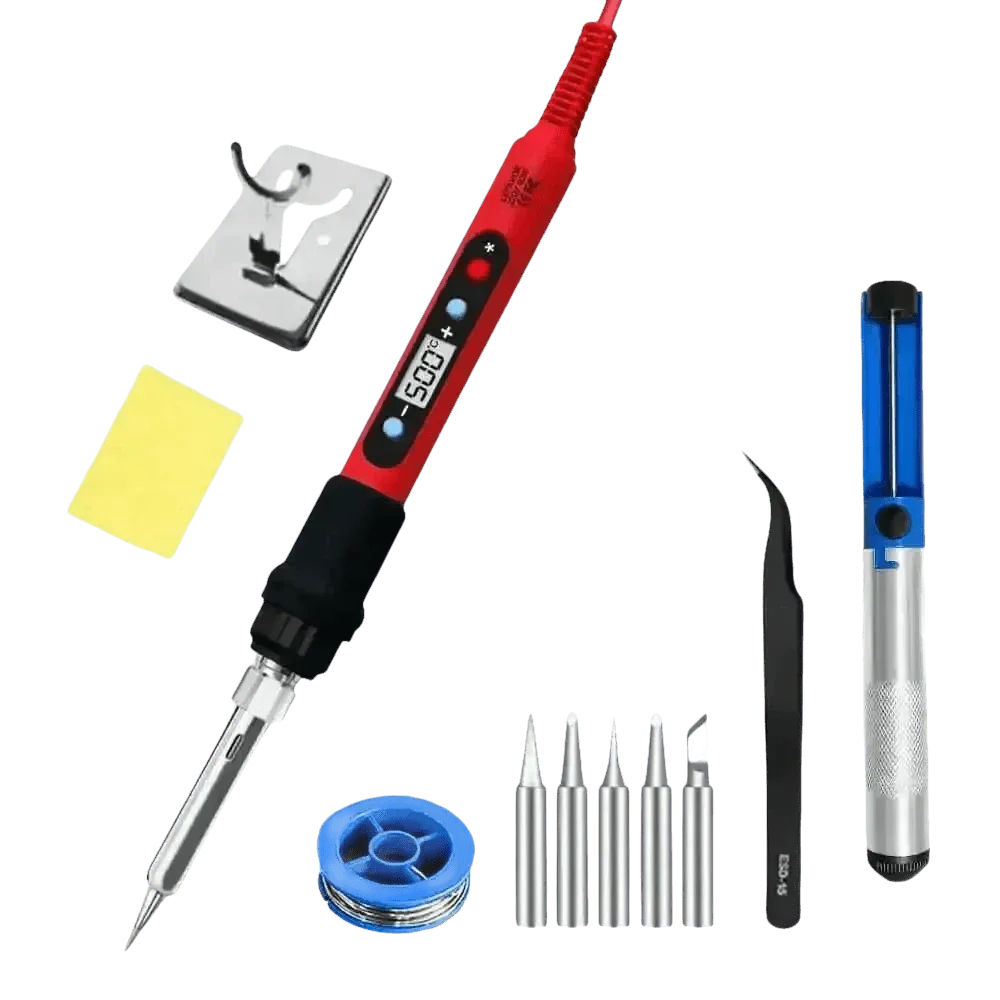 80W Soldering Iron Kit Adjustable Temperature LCD Solder Soldering Irons by Shenzhen Lefavor tool&