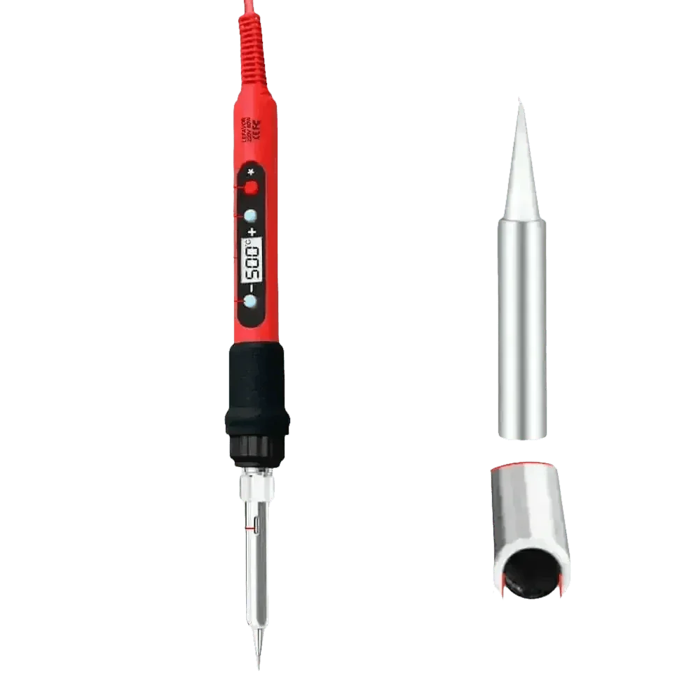 80W Soldering Iron Kit Adjustable Temperature LCD Solder Soldering Irons by Shenzhen Lefavor tool&
