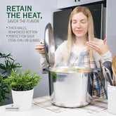 Stock Pot with Lid 14 Quarts Home & Garden by MAGNAWARE
