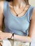 Plus Size Ribbed Scoop Neck Tank women Attire by Trendsi