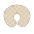 Butter Cream & White Checkered Nursing Pillow Cover by Little Mae & Co