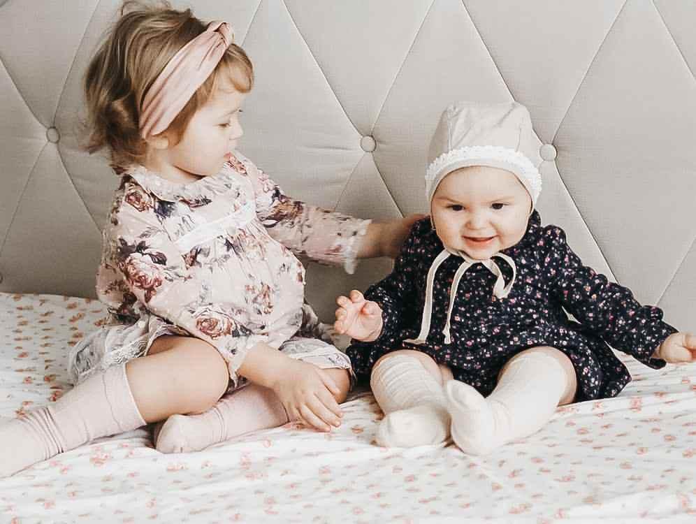 Ruffle Cotton Knee High Socks by Little Mae & Co