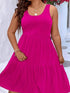 Plus Size Tiered Scoop Neck Tank Dress women Attire by Trendsi