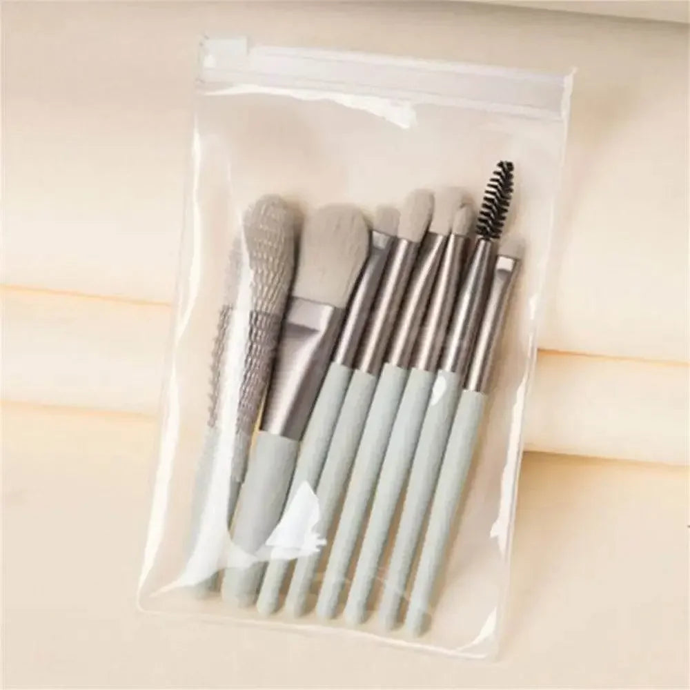 8Pcs Soft Fluffy Makeup Brushes Set for cosmetics Foundation Blush Powder Eyeshadow Kabuki Blending Makeup brush beauty tool Makeup by Dropshee