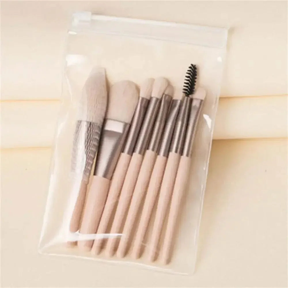 8Pcs Soft Fluffy Makeup Brushes Set for cosmetics Foundation Blush Powder Eyeshadow Kabuki Blending Makeup brush beauty tool Makeup by Dropshee
