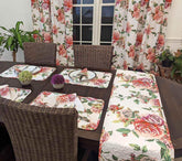 DaDa Bedding Set of 2-Pieces Romantic Roses Pink Floral Sheer Window Panel Curtains (JHW-879) Curtains by DaDalogy Bedding Collection