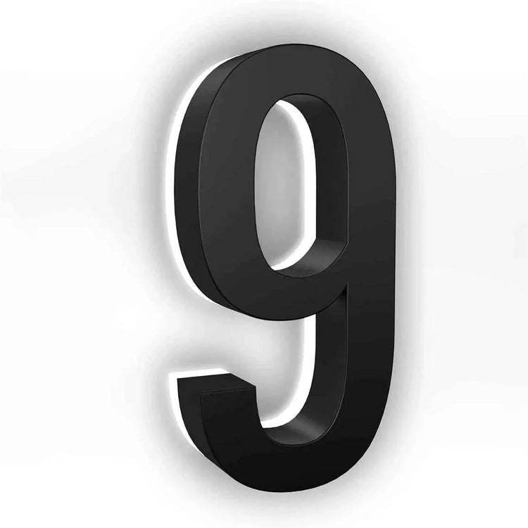 Custom House Numbers,LED Backlit Number Sign,Address Sign,Metal House Number Sign,Home Decor,Door Sign,Hotel Room Number Sign by DSERS