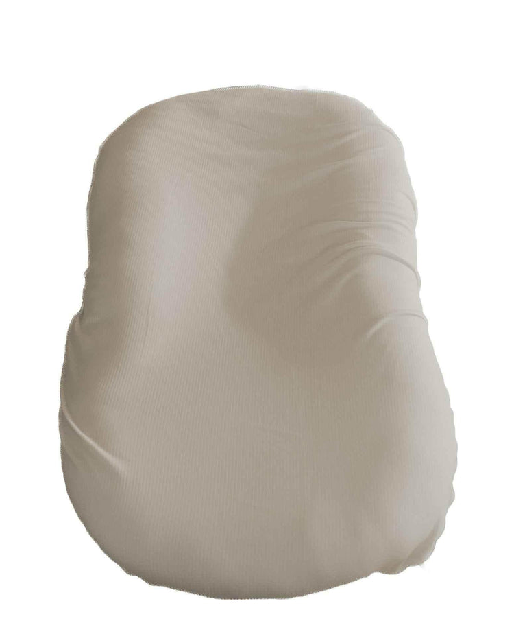 Oat Ribbed Baby Lounger Cover by Little Mae & Co