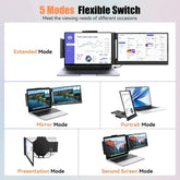 LE1411 14.1inch Laptops Screen Extender 280° Rotation FHD 1080P IPS Portable Monitors For Windows Mac Android Chrome 14-17 Inch laptop screen extender by DSERS