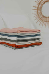 Peony Ribbed Stretch Swaddle by Little Mae & Co