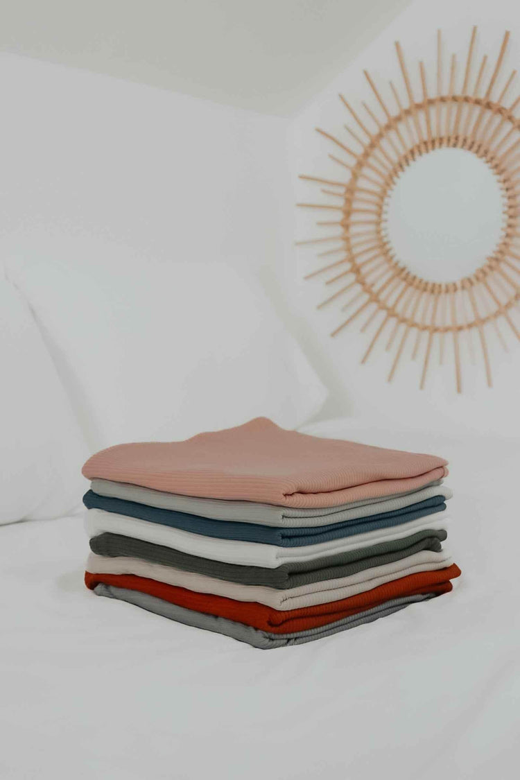 River Ribbed Stretch Swaddle by Little Mae & Co