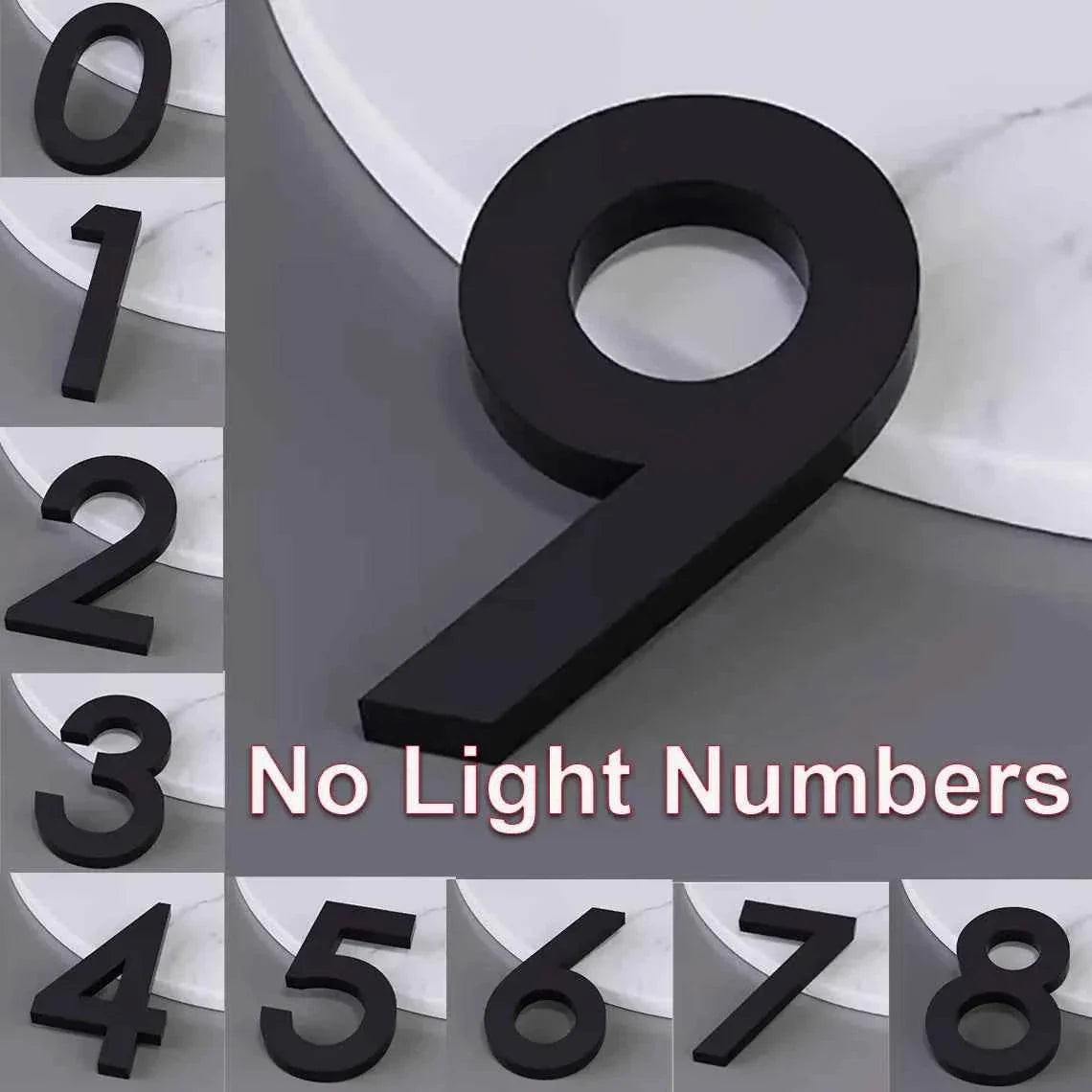Custom House Numbers,LED Backlit Number Sign,Address Sign,Metal House Number Sign,Home Decor,Door Sign,Hotel Room Number Sign by DSERS