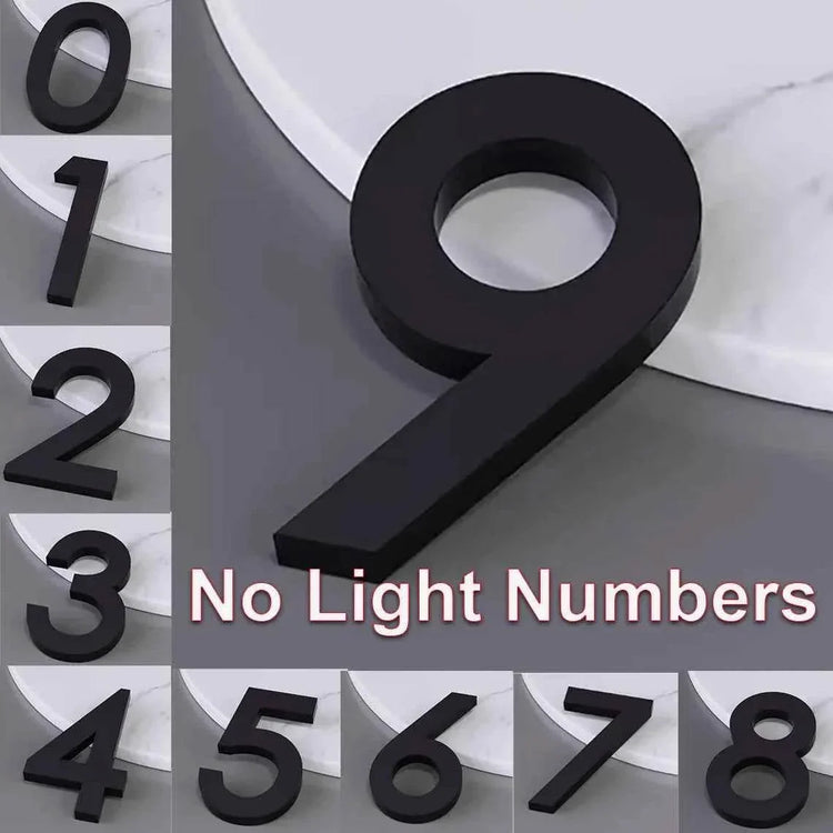 Custom House Numbers,LED Backlit Number Sign,Address Sign,Metal House Number Sign,Home Decor,Door Sign,Hotel Room Number Sign by DSERS