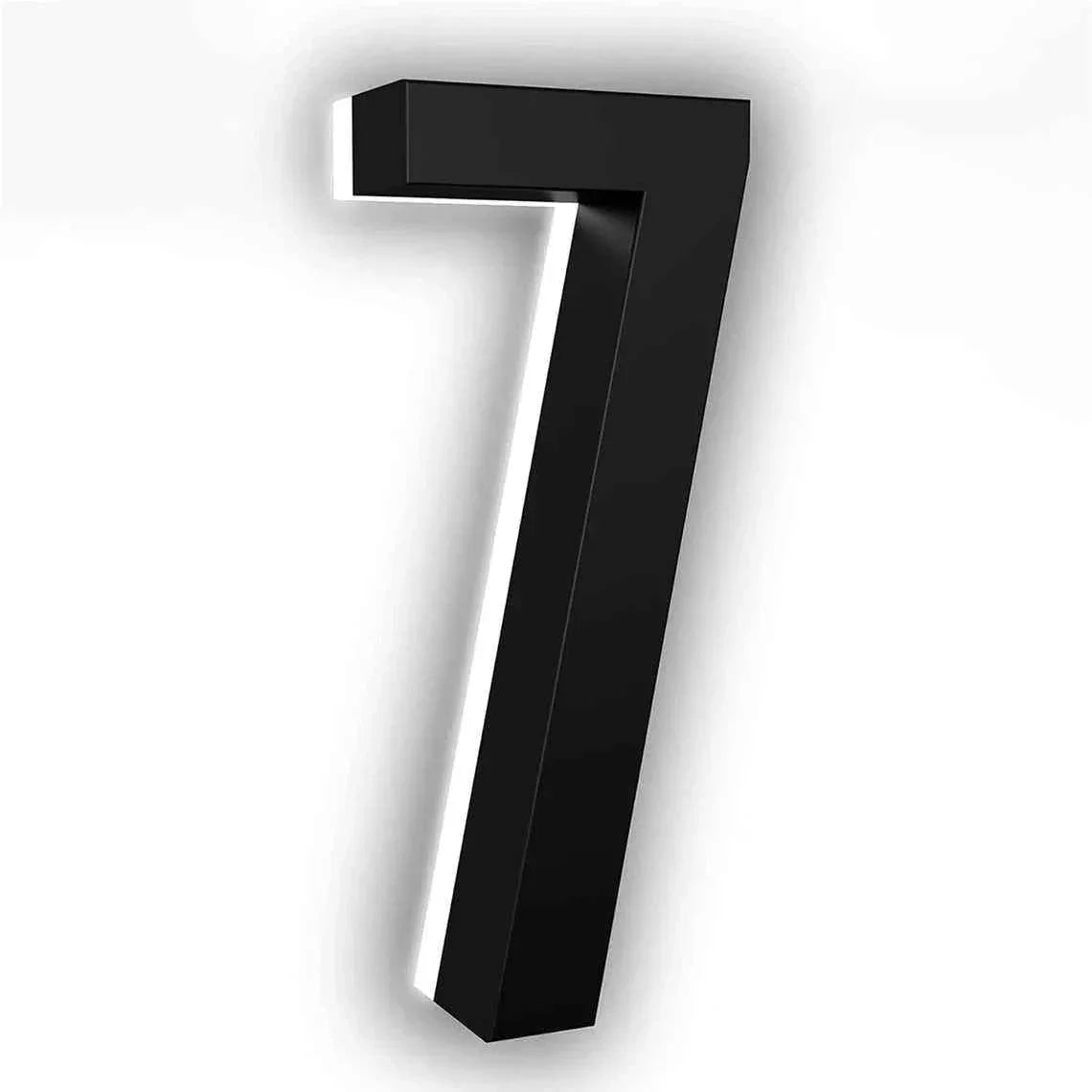 Custom House Numbers,LED Backlit Number Sign,Address Sign,Metal House Number Sign,Home Decor,Door Sign,Hotel Room Number Sign by DSERS